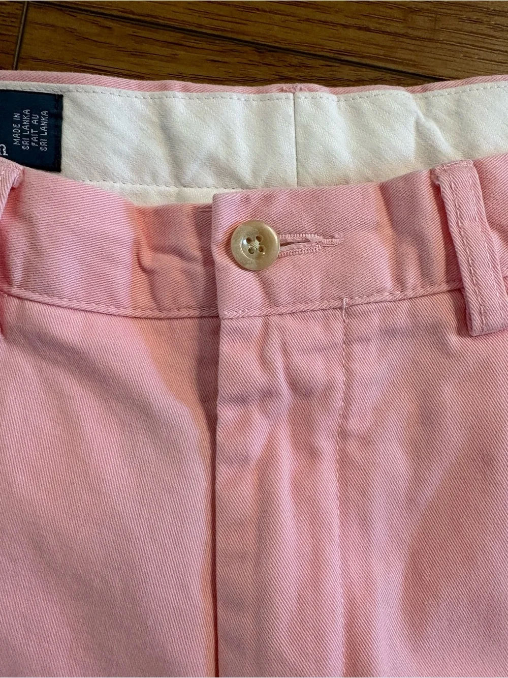 Polo Ralph Lauren Pink Preston Pants Men’s 33x32 Cotton Chino Prep